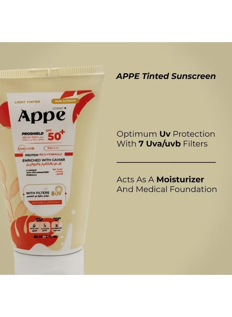 COSMO APPE Light Tinted Sunscreen spf 50+ 60 ml