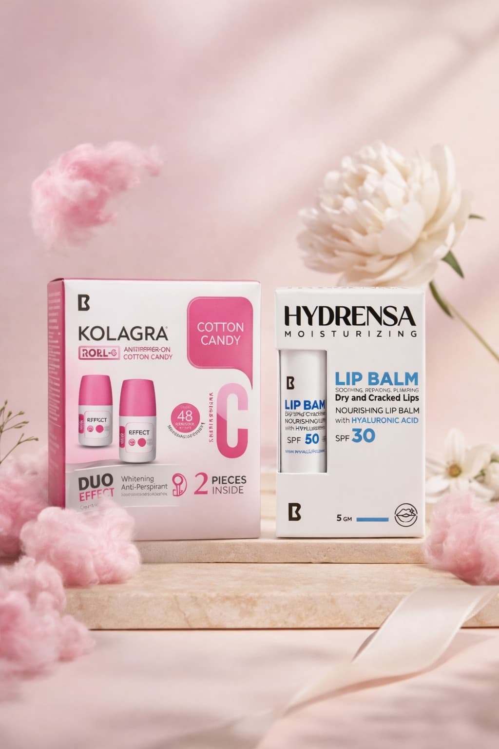Kolagra Hydrensa moisturizing lip Balm dry and cracked lips. Routine Duo