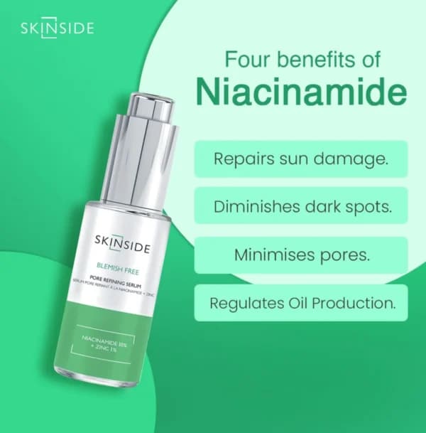 Skinside Niacinamide 10% + Zinc 1% Serum - 25 Ml