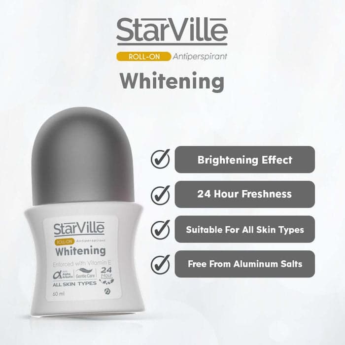 Starville Whitening Roll On Lavender Scent 60 ml
