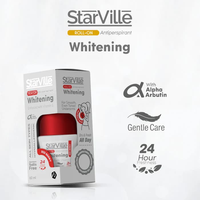 Starville Whitening Roll on Redberry Scent 60 ml