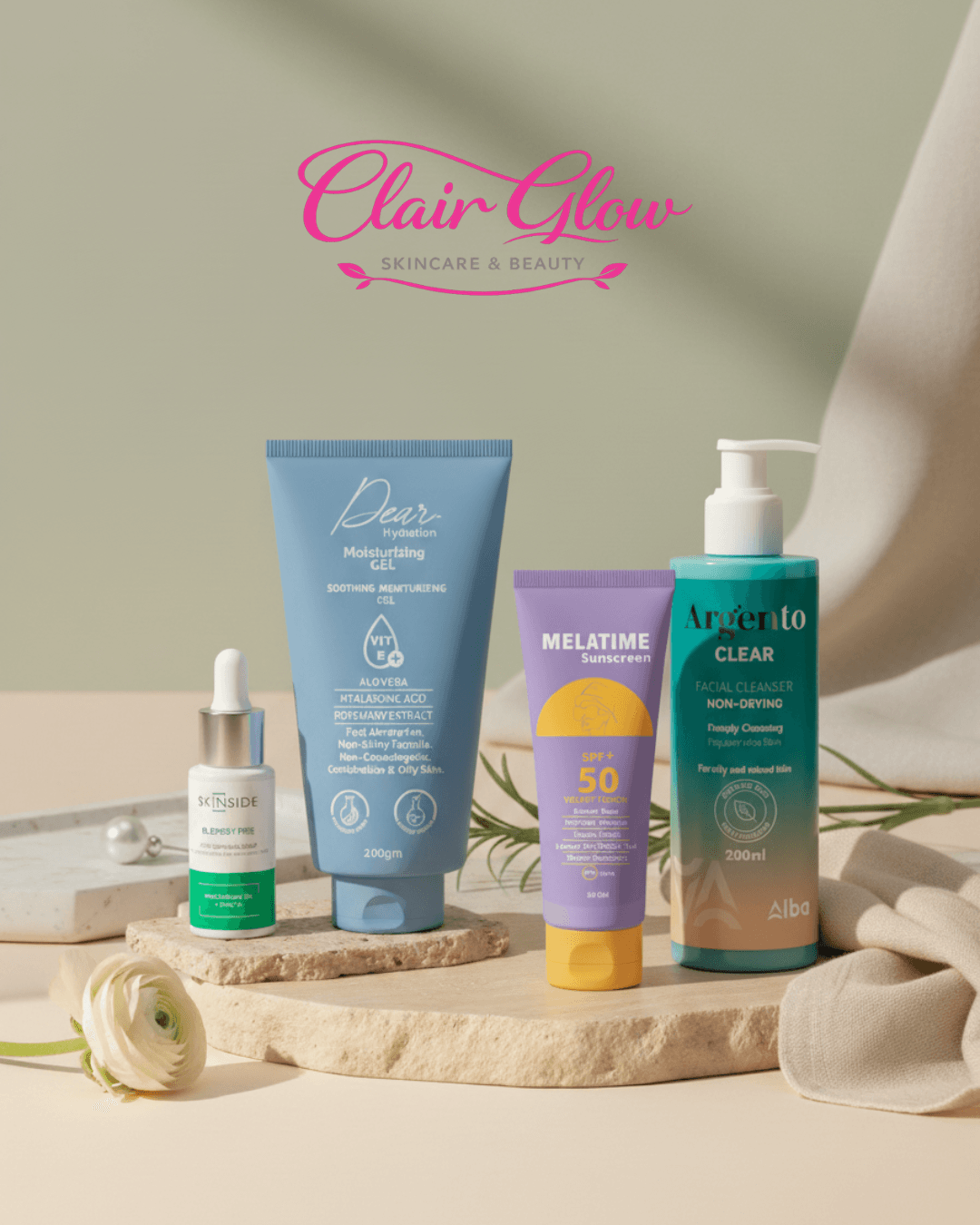 Oily Skin Daily Care Bundle – Cleanse, Hydrate & Protect