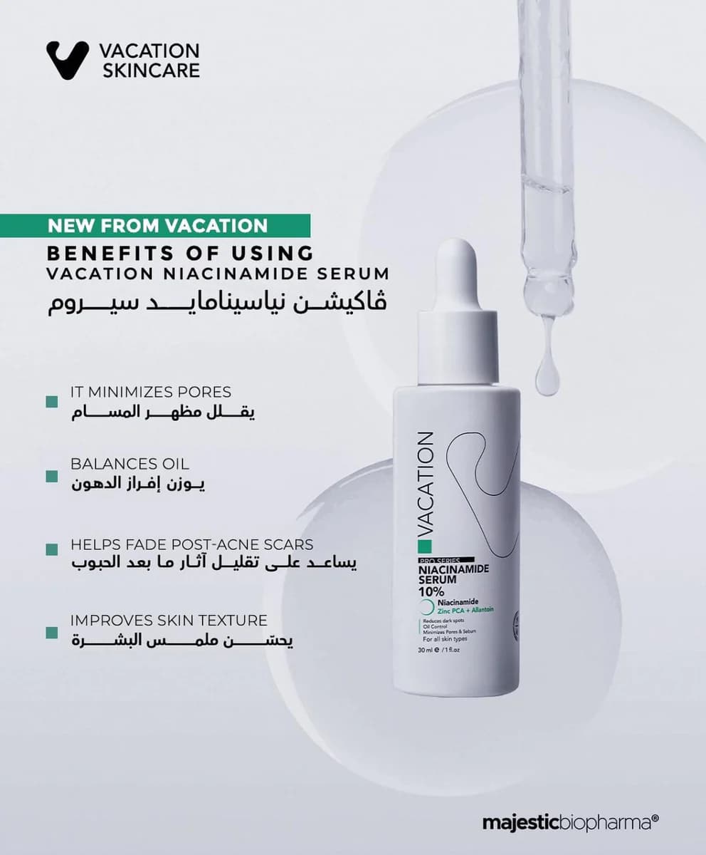 Vacation Niacinamide Serum 30 ml ( 10% + Zinc PCA )