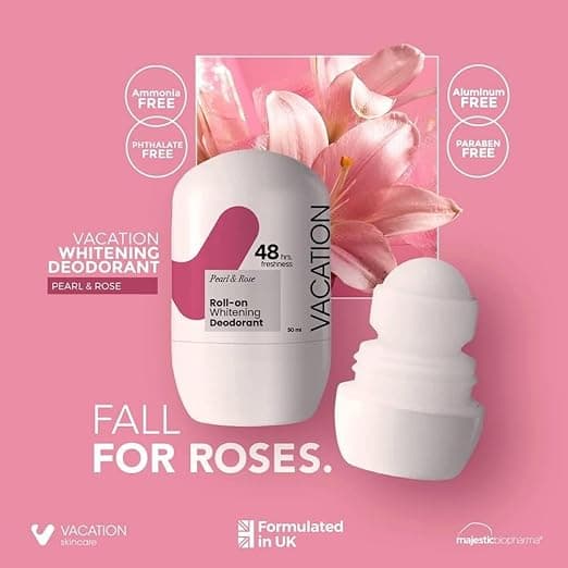 Vacation Pearl & Rose Whitening Deodorant 50 ml