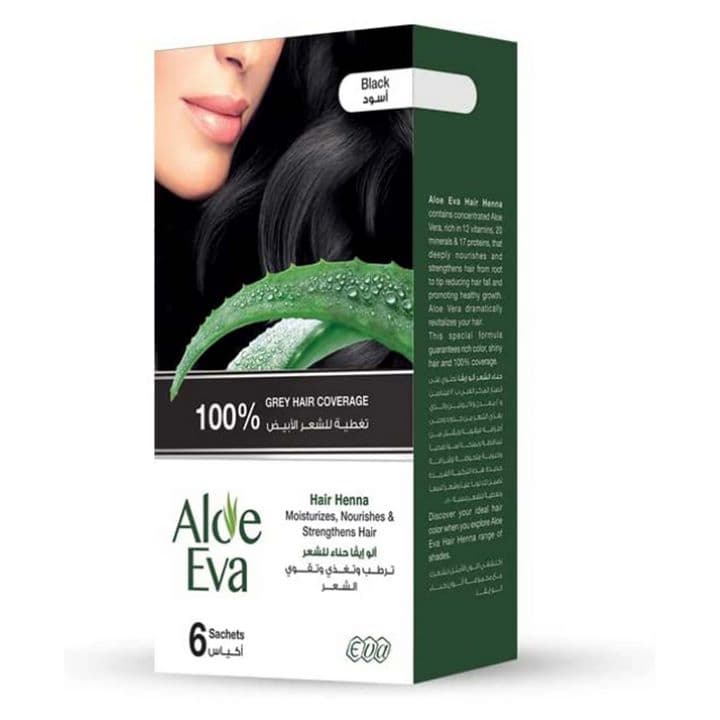 ALOE EVA HAIR BLACK HENNA image