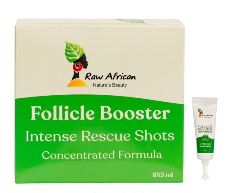 Raw African Follicle Booster 8 Ampoules (Intense Rescue Shots) image