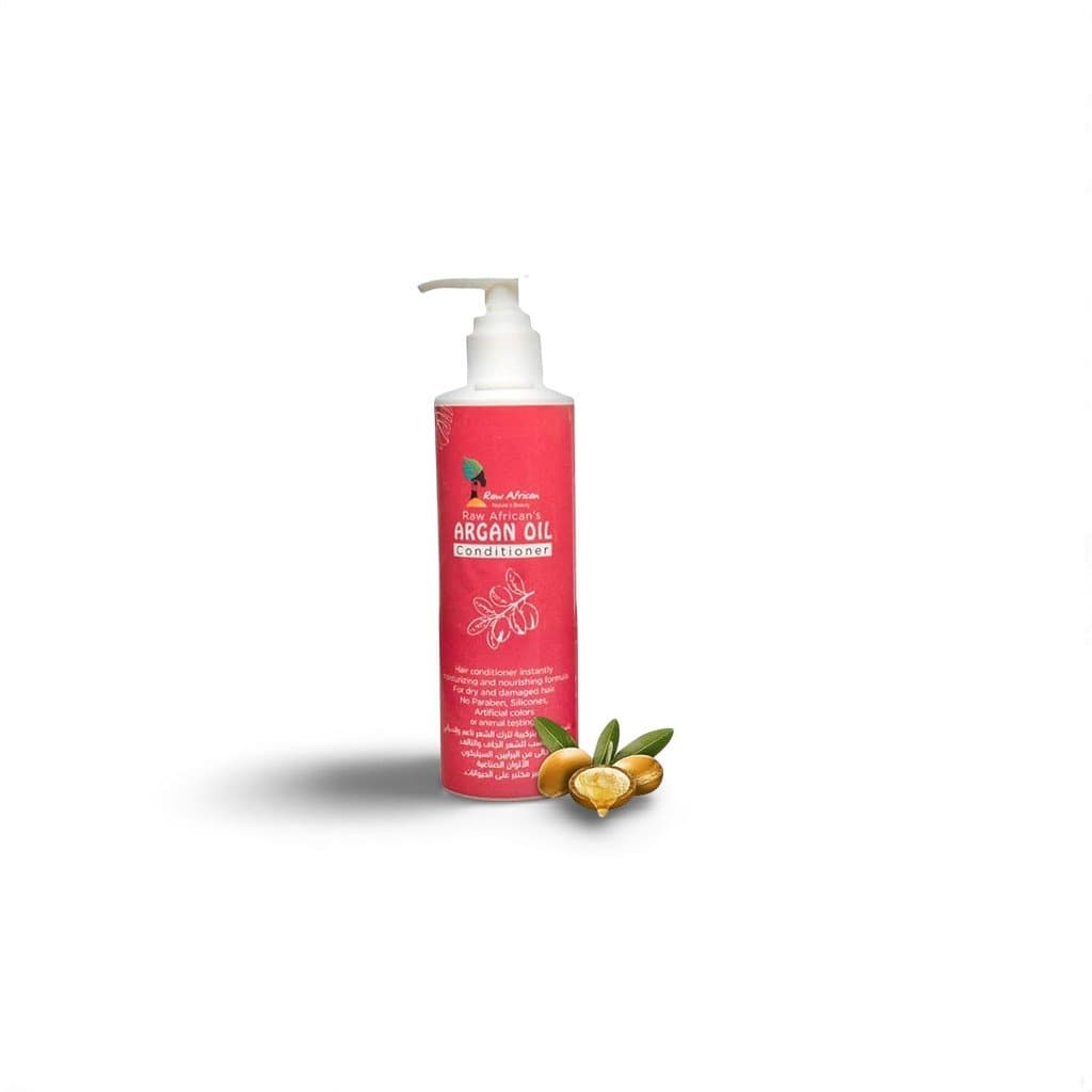 Raw African Argan Oil Conditioner Moisturizing Nourishing Dry & Damaged Hair Sulfate & Parabens Free 300 ml image
