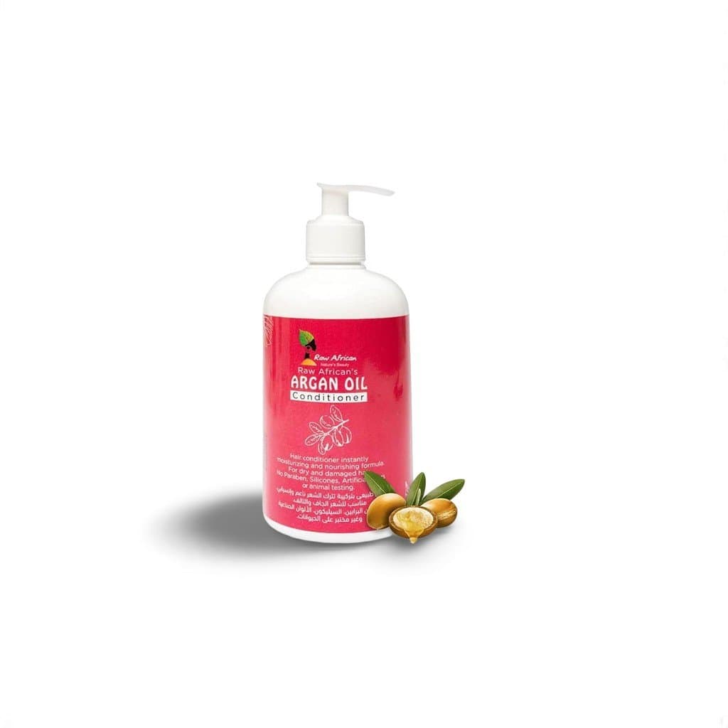 Raw African Argan Oil Conditioner Moisturizing Nourishing Dry & Damaged Hair Sulfate & Parabens Free 500 ml image