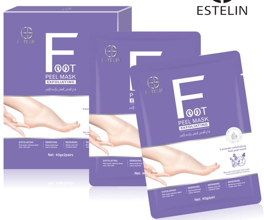 Lavender exfoliating foot peel mask image