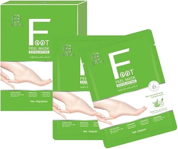 Aloe Vera exfoliating foot peel mask image