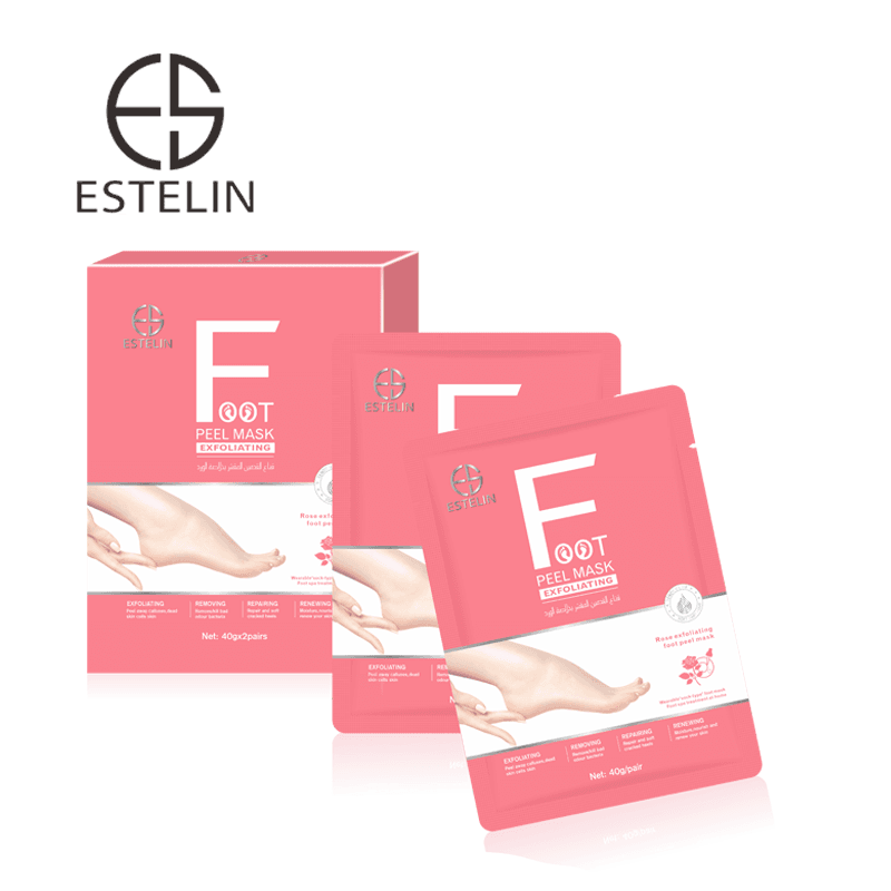 Rose exfoliating foot mask image