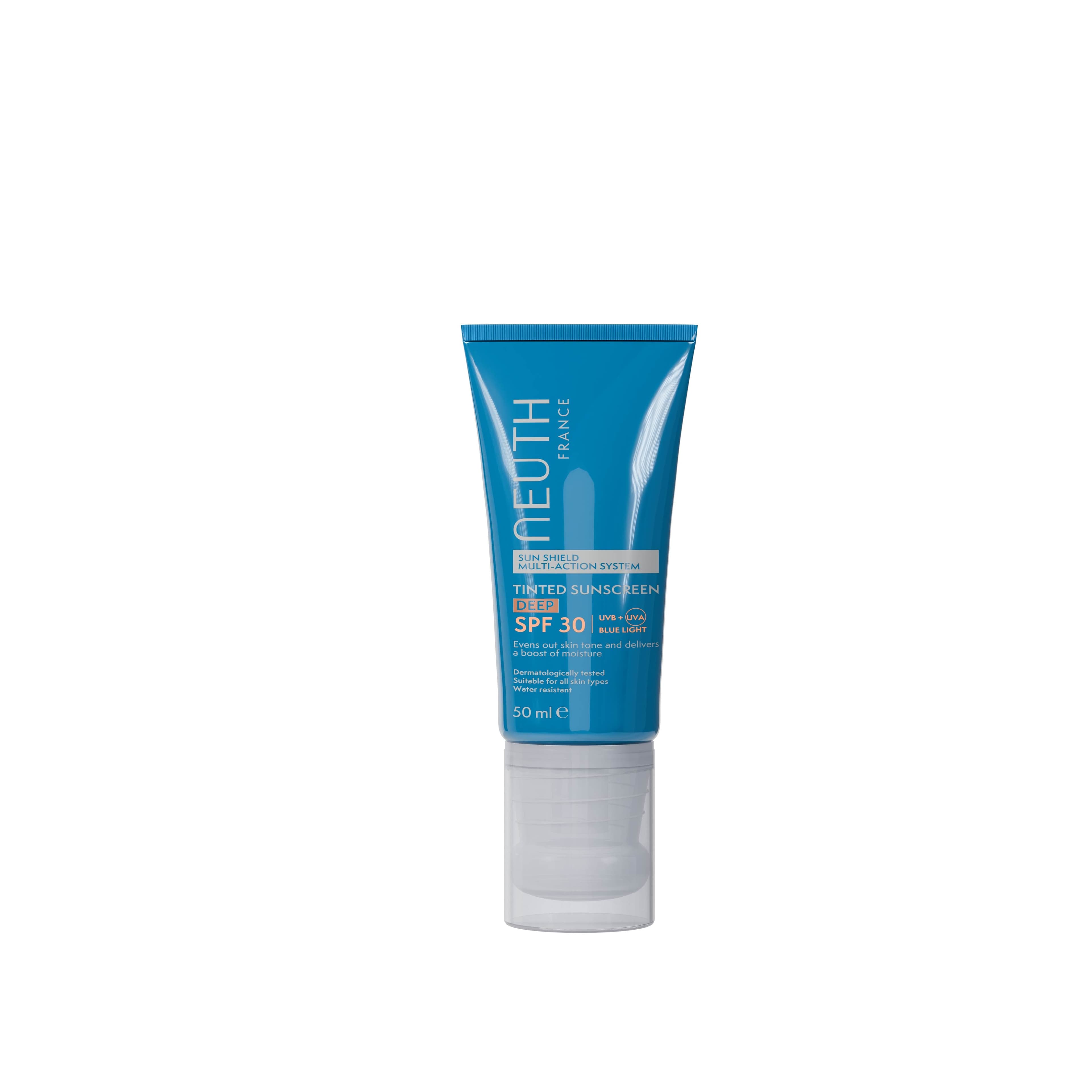 Neuth Sun Shield Multi-Action System Tinted Sunscreen SPF 30 – Deep 50 ml image