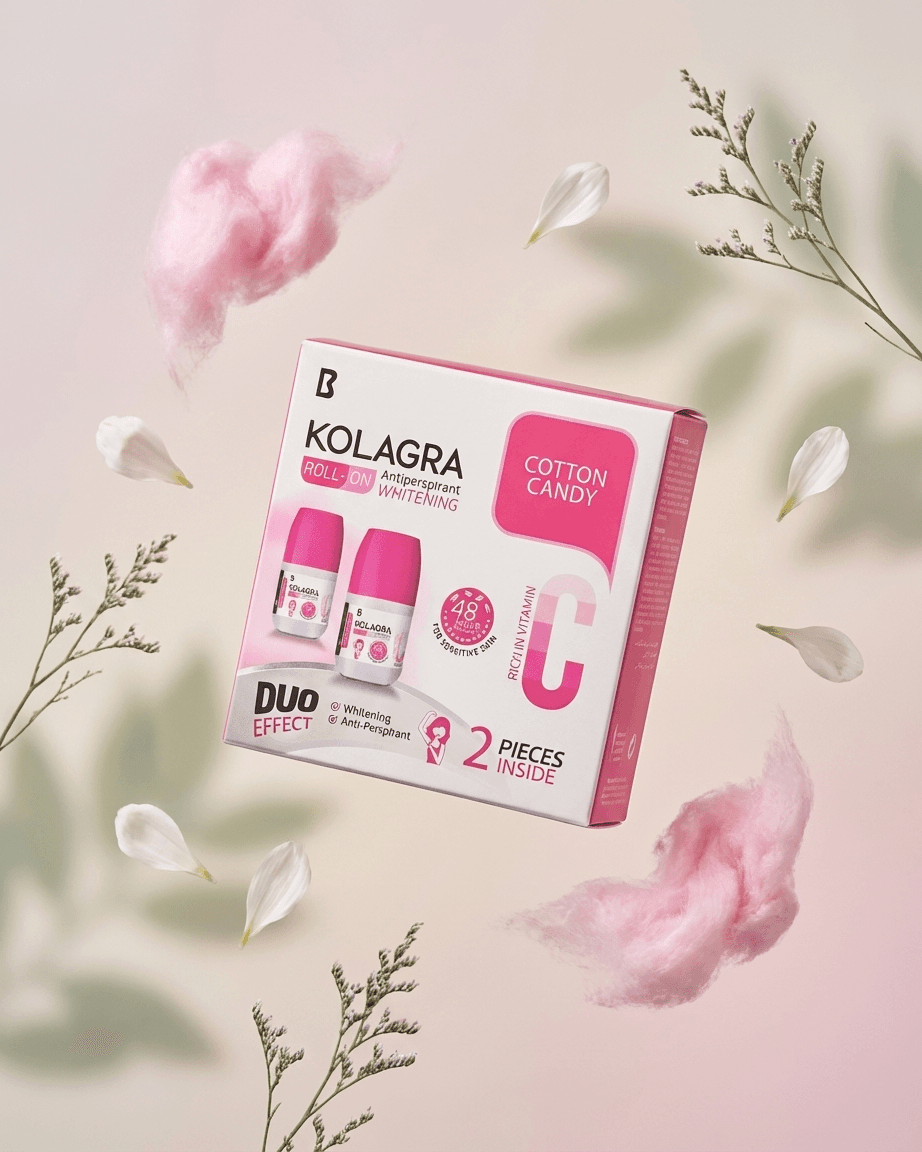 Kolagra whitening Roll on 21 promo pack 1+1 Cotton Candy
