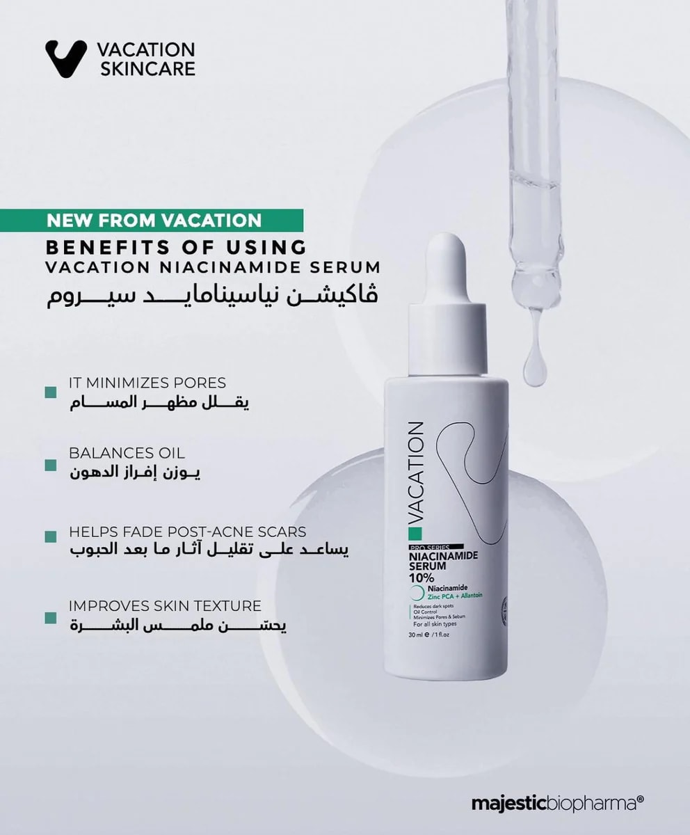 Vacation Niacinamide Serum 30 ml ( 10% + Zinc PCA )