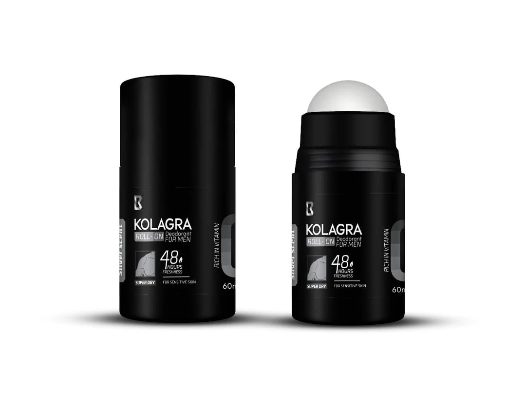 KOLAGRA SUPER DRY 48H MENS ROLL-ON DEODORANT SILVER SCENT 60ML image