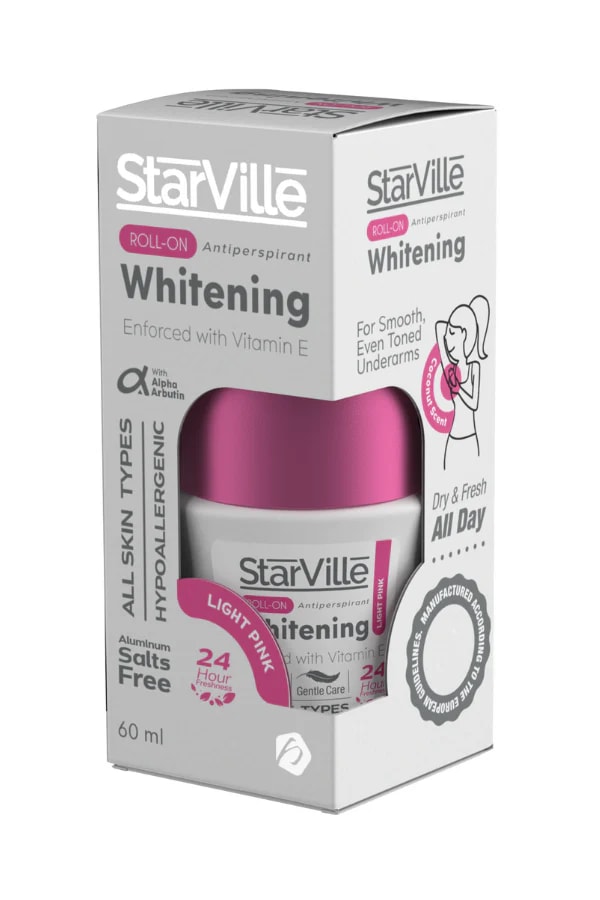 Starville Whitening Roll on Light Pink with Coconut Scent 60ml