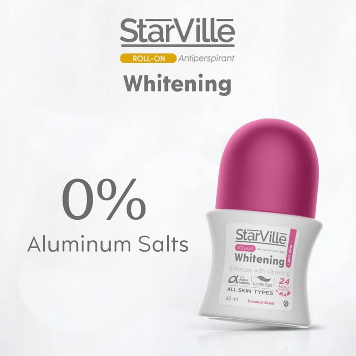 Starville Whitening Roll on Light Pink with Coconut Scent 60ml
