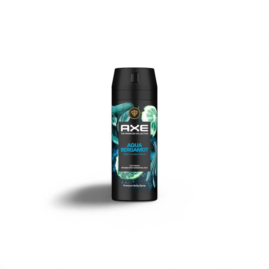 AXE The Premium Body Spray Collection for Men Aqua Bergamot For Fine Body Fragance & 72H Odor Protection Deodorant 150 ml image