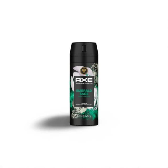 AXE The Premium Body Spray Collection for Men Emerald Sage For Fine Body Fragrance & 72H Odor Protection Deodorant 150 ml
