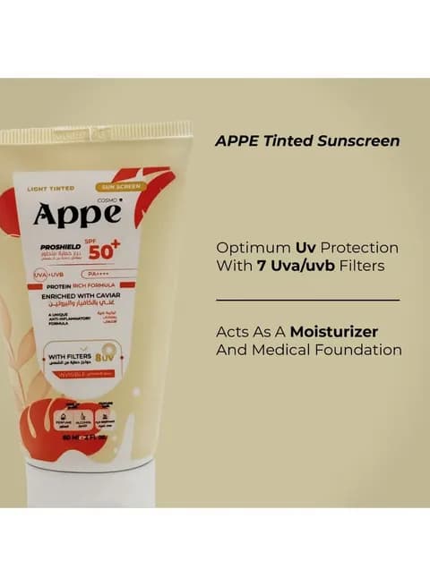 COSMO APPE Light Tinted Sunscreen SPF 50+ 60 ml
