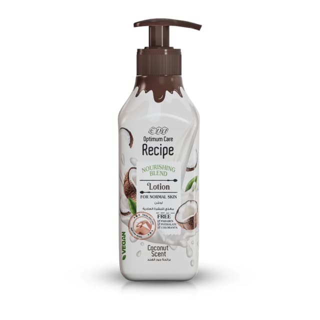 Eva Optimum Care Recipe Nourishing Blend Lotion For Normal Skin - Coconut Scent 370 ml
