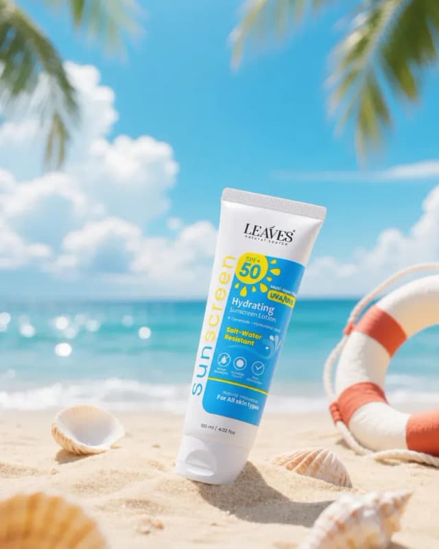 Leaves Sunscreen hydrating