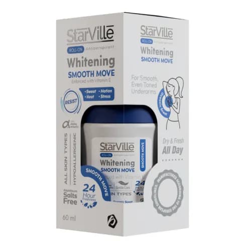 Starville Roll-on Antiperspirant Whitening Smooth Move 60 ml