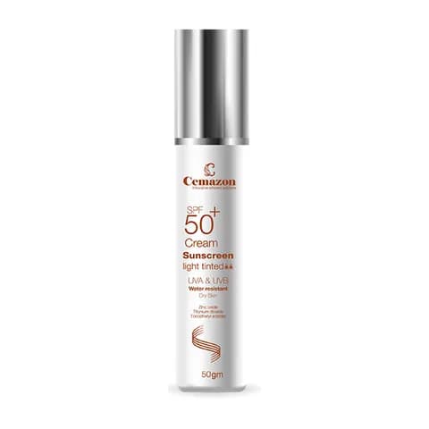 Cemazon Sunscreen Light Tinted Cream SPF50+